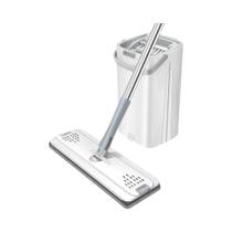 Conjunto De Mop Plano De Microfibra Com Balde E Raspador, Ferramenta De Limpeza De Cozinha