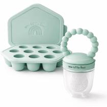Conjunto de mordedor de silicone para alimentador de frutas para bebê Wee Little Ones