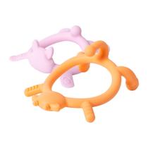 Conjunto de Mordedores para Bebê Pigeon de Silicone 3m+ 6m+ Formatos de Animais Conjunto de Mordedores para Bebê Pigeon de Silicone 3m+ 6m+ Formatos de Animais