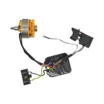 Conjunto De Motor E Interruptor Para Chave De Impacto Elétrica 18-21V Preta, Placa Controladora De Conjunto De Motor E Interruptor Para Chave De Impacto Elétrica 18-21V Preta, Placa Controladora De
