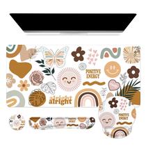 Conjunto de mouse pad para jogos iCasso 4 em 1 XXL com suporte de pulso