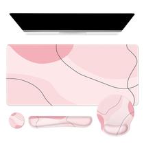 Conjunto de mouse pad para jogos iCasso XXL com suporte ergonômico para pulso Conjunto de mouse pad para jogos iCasso XXL com suporte ergonômico para pulso