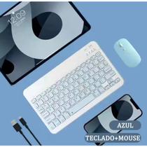 Conjunto De mouse Sem Fio Bluetooth Teclado 10 Polegadas
