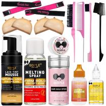 Conjunto de mousse de cabelo derretido com tonalidade de renda Goiple para perucas de cabelo femininas