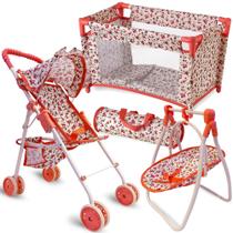Conjunto de Móveis 3 em 1 para Bonecas de 18"
