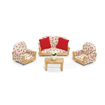 Conjunto de móveis Calico Critters Living Room Suite Conjunto de móveis Calico Critters Living Room Suite