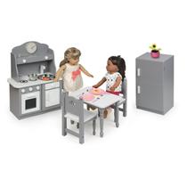 Conjunto de Móveis de Cozinha para Bonecas de 18" Badger Basket Conjunto de Móveis de Cozinha para Bonecas de 18" Badger Basket