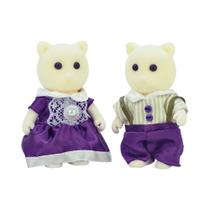 Conjunto De Móveis Em Miniatura Para Meninas, Boneca De Coelho, Rena, Ovelha, Elefante, Esquilo,