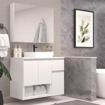 Conjunto de Móveis para Banheiro 80cm Aurora Yescasa