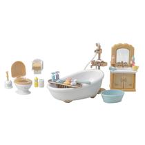 Conjunto de Móveis para Casa de Bonecas Calico Critters - Banheiro Country