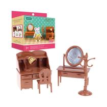 Conjunto De Móveis Para Casa De Bonecas Em Miniatura Para Meninas, Animais Da Floresta, Família,