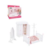 Conjunto De Móveis Para Casa De Bonecas Em Miniatura Para Meninas, Escala 1:12, Cozinha, Quarto,