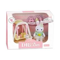 Conjunto De Móveis Para Mini Casa De Bonecas Família Coelho, Acessórios Para Cenários Diversos,