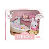 Conjunto De Móveis Para Mini Casa De Bonecas Família Coelho, Acessórios Para Diversas Cenas,