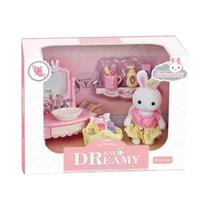 Conjunto De Móveis Para Mini Casa De Bonecas Família Coelho, Acessórios Para Diversas Cenas,