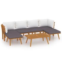 Conjunto de Muebles para Patio Casafoyer 4 Piezas en Madera Maciza de Acacia Conjunto de Muebles para Patio Casafoyer 4 Piezas en Madera Maciza de Acacia