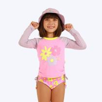 Conjunto de Nadar Sunny Flowers Infantil Feminino Poah Noah 54922