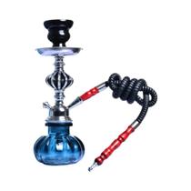 Conjunto De Narguilé Árabe De 11 Polegadas Com Base De Vidro, Tigela De Cerâmica, Mangueira Única,