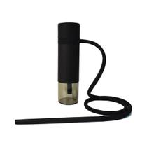 Conjunto De Narguilé Mini Portátil Preto Com Mangueira De Silicone Copo De Shisha Móvel Para Viagens