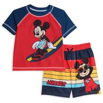 Conjunto de natação Disney Mickey Mouse Little Boys Red 6 Years