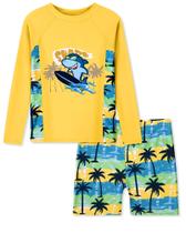 Conjunto de natação Ghteas Boys Rash Guard de manga comprida e calção de banho 8y Conjunto de natação Ghteas Boys Rash Guard de manga comprida e calção de banho 8y