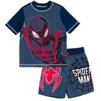 Conjunto de natação Marvel Homem-Aranha Miles Morales UPF 50+ Preto 6