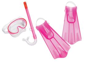 Conjunto de natação Speedo Aqua Quest, máscara, snorkel e barbatanas unissex de 3 a 8 anos