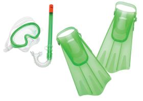 Conjunto de natação Speedo Aqua Quest, máscara, snorkel e barbatanas unissex para crianças Conjunto de natação Speedo Aqua Quest, máscara, snorkel e barbatanas unissex para crianças