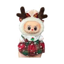 Conjunto De Natal Labubu Com Roupa Vermelha Para Bonecas V1 V2 V3 - Presente Fashion