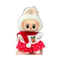 Conjunto De Natal Labubu Com Roupa Vermelha Para Bonecas V1 V2 V3 - Presente Fashion