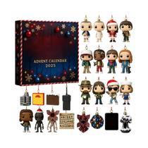 Conjunto De Natal Stranger Things, Ornamentos Acrílicos, Calendário Do Advento Colecionável,