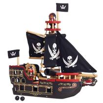 Conjunto de navio pirata Toy Le Toy Van Barbarossa de madeira de mais de 3 anos