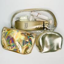 Conjunto de Necessaire com 3 Unidades em Plástico Diferentes Tamanhos