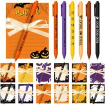 Conjunto de notas adesivas de Halloween Yeaqee com 12 Pumpkin Bat Ghost Conjunto de notas adesivas de Halloween Yeaqee com 12 Pumpkin Bat Ghost