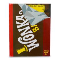 Conjunto de notas adesivas e caixas de abas Willy Wonka Chocolate Bar Conjunto de notas adesivas e caixas de abas Willy Wonka Chocolate Bar