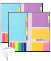 Conjunto de notas adesivas Mr. Pen, 2 conjuntos, 820 unidades de cores vibrantes