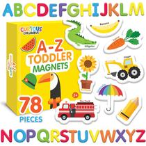 Conjunto de objetos magnéticos e letras Curious Columbus 78 unidades Conjunto de objetos magnéticos e letras Curious Columbus 78 unidades
