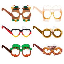 Conjunto de óculos de festa, papel com tema de cerveja alemã da Oktoberfest Conjunto de óculos de festa, papel com tema de cerveja alemã da Oktoberfest