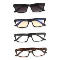 Conjunto de óculos de leitura Inner Vision, pacote com 4 unidades, ampliação de 3,0 vezes