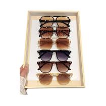 Conjunto De Óculos De Sol Com Armação Quadrada Fashionável 6 Peças Adequado Para Qualquer Formato De