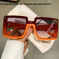 Conjunto De Óculos De Sol Oversized Quadrados Modernos Para Homens E Mulheres, Design Casual Diário