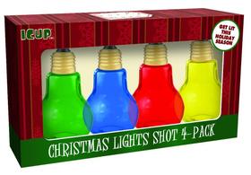 Conjunto de óculos ICUP Holiday Christmas Lights Glass 50mL x4 Conjunto de óculos ICUP Holiday Christmas Lights Glass 50mL x4