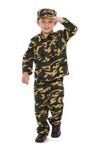 Conjunto de oficiais militares Costume Dress Up America para crianças e médio