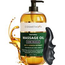 Conjunto de óleo de massagem Cosmetasa Sore Muscle com massageador de tecidos profundos Conjunto de óleo de massagem Cosmetasa Sore Muscle com massageador de tecidos profundos