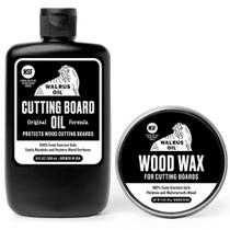 Conjunto de óleo de tábua de corte e cera de madeira Óleo de morsa 240ml/90ml