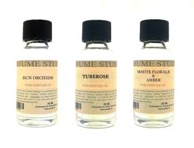 Conjunto de Óleos Aromáticos Perfume Studio 3x30 ml Floral Branco Conjunto de Óleos Aromáticos Perfume Studio 3x30 ml Floral Branco