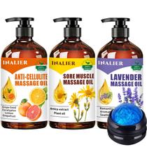 Conjunto de óleos de massagem INALIER Celulite Dolor Muscle com bola de massagem