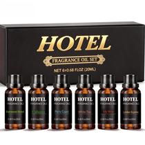 Conjunto de Óleos Difusores Qiapu Coleção Hotel 6x20ml Conjunto de Óleos Difusores Qiapu Coleção Hotel 6x20ml
