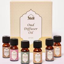Conjunto de óleos essenciais Dukhni Oud Diffuser 6x10ml Pure Oudh