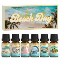 Conjunto de óleos essenciais Salubrito Beach, com aroma de verão 6x10ml